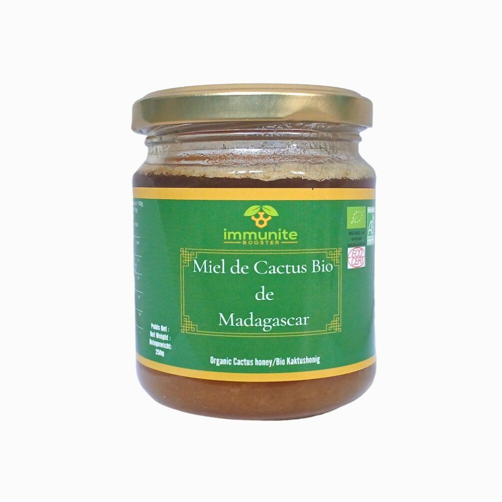 Miels de Madagascar BIO- 3 variétés - Miel BIO d'Eucalyptus Endémique - miel BIO de Niaouli - Miel BIO de Cactus - 750g poids net – Image 3