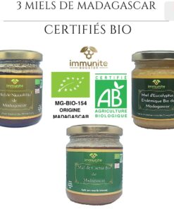 Miels de Madagascar BIO- 3 variétés - Miel BIO d'Eucalyptus Endémique - miel BIO de Niaouli - Miel BIO de Cactus - 750g poids net – Image 5