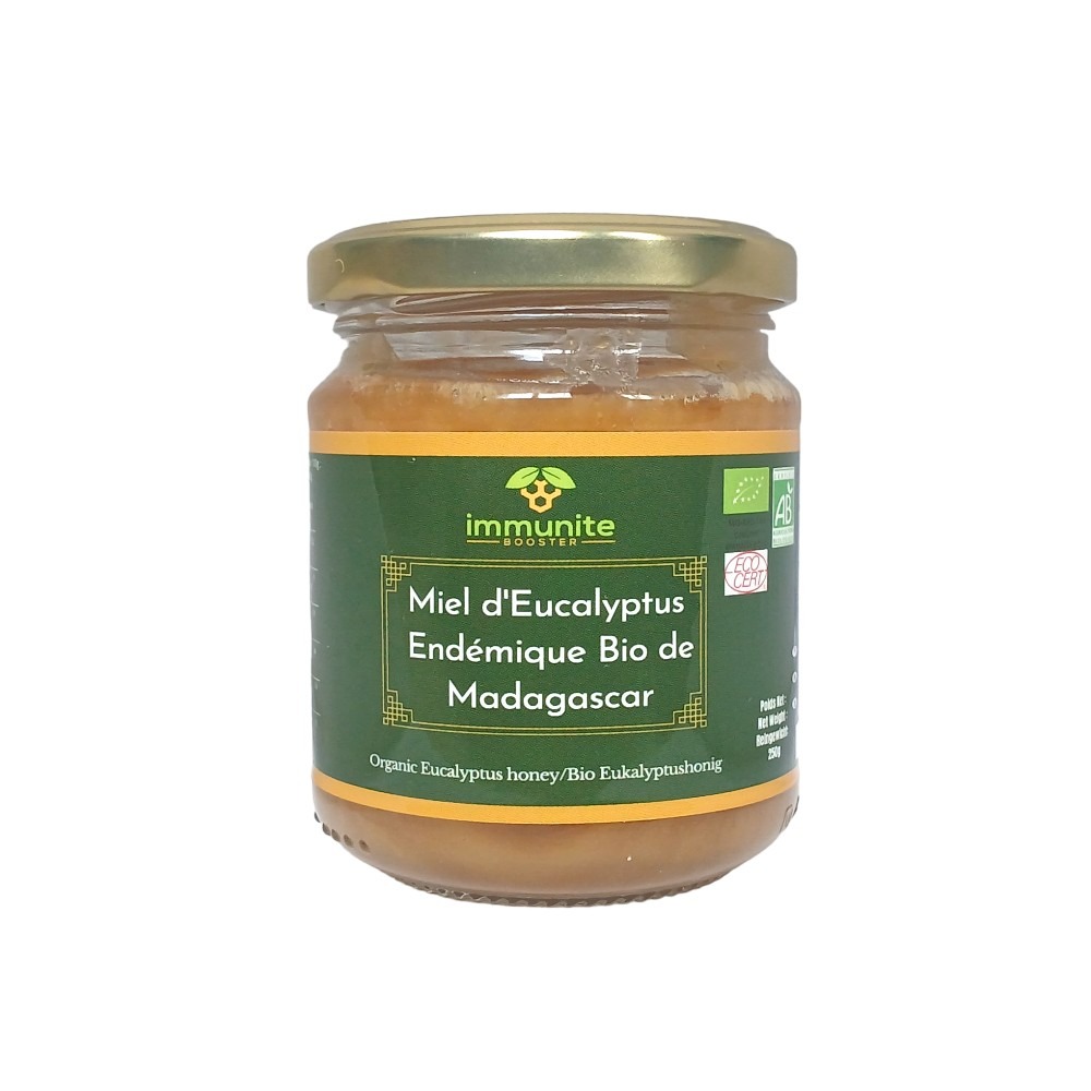 Miels de Madagascar BIO- 3 variétés - Miel BIO d'Eucalyptus Endémique - miel BIO de Niaouli - Miel BIO de Cactus - 750g poids net – Image 2